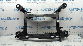The rear subframe of the Audi A4 B9 17-25 AWD is rusty.