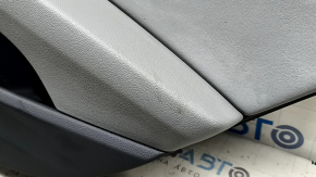 Door trim panel rear right Audi A4 B9 20-25 dark gray, gray leather insert, with gray armrest, without curtain, for cleaning