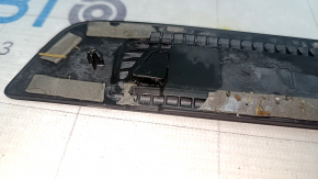 Audi A4 B9 17-25 S-Line outer front left door sill trim with backlight, scratches, torn backlight cable, corrosion