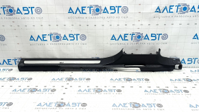 Front right door sill plate for VW Tiguan 18-24, black with chrome insert, R-Line, scratches, dents