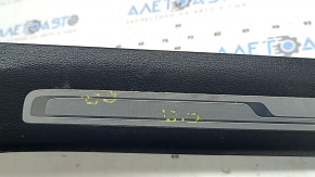 Front right door sill plate for VW Tiguan 18-24, black with chrome insert, R-Line, scratches, dents