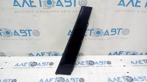 Door trim, rear left side, Audi A4 B9 17-25, front, glossy black, scratches