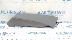 2nd row left side panel for Audi A4 B9 20-25, grey leather, needs cleaning, broken mount