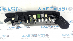 2nd row left side panel for Audi A4 B9 20-25, grey leather, needs cleaning, broken mount