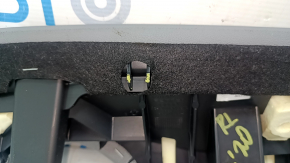 2nd row left side panel for Audi A4 B9 20-25, grey leather, needs cleaning, broken mount