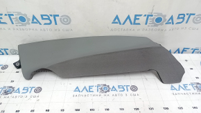 Right side bolster for the 2nd row of seats, Audi A4 B9 20-25, gray leather, needs cleaning, broken fastener