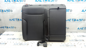 Right rear seat backrest Volkswagen ID.4 21-22, dark gray leather, perforated, scratches on the leather at the back of the seat, worn latch