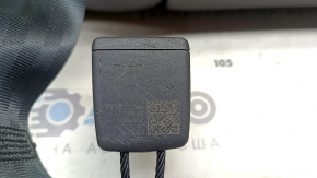 Right rear seat backrest Volkswagen ID.4 21-22, dark gray leather, perforated, scratches on the leather at the back of the seat, worn latch