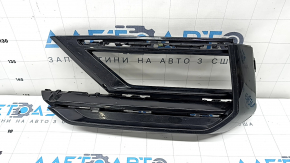 Left fog light frame for VW Tiguan 18-21, gloss black, R-Line, sand, broken mount