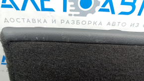 Right rear seat backrest Volkswagen ID.4 21-22, dark gray leather, perforated, scratches on the leather at the back of the seat, worn latch