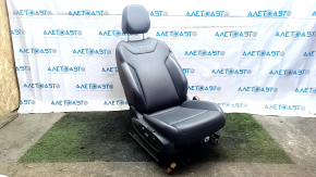 Passenger seat Volkswagen ID.4 21-22 with airbag, electric, heated, memory, black leather, perforated, scratched