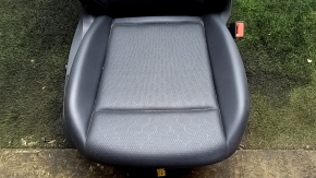 Passenger seat Volkswagen ID.4 21-22 with airbag, electric, heated, memory, black leather, perforated, scratched