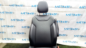 Passenger seat Volkswagen ID.4 21-22 with airbag, electric, heated, memory, black leather, perforated, scratched