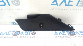 Front left center console trim for Audi A4 B9 17-25, black, without cap