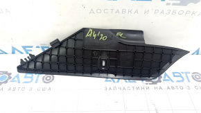 Front left center console trim for Audi A4 B9 17-25, black, without cap