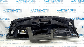 Audi A4 B9 17-25 front dashboard with airbag, dark gray with gray