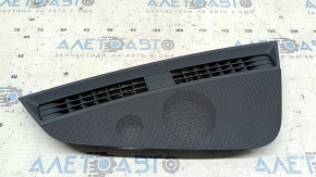 The front panel center trim for the Audi A4 B9 17-20 speakers is gray, with a mesh, the mount is broken.