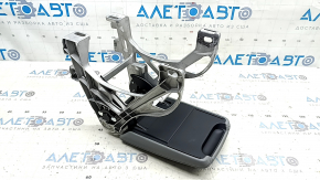 Audi A4 B9 20-25 center console armrest, gray leather, with bracket