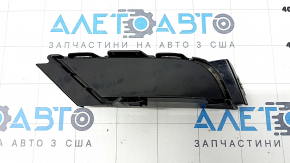 Left front bumper lower grille cap VW Tiguan 18-21, gloss black, R-Line, crack in mount, sand