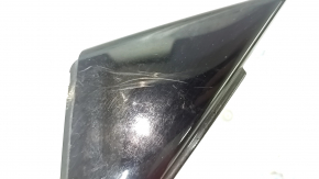 Triangle plug for the front right door of an Audi A4 B9 17-25, glossy black, scratches