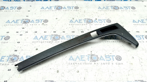 Audi A4 B9 17-25 center console trim panel in natural gray wood, scratches