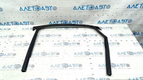 Glass seal with molding rear right Audi A4 B9 17-25 chrome