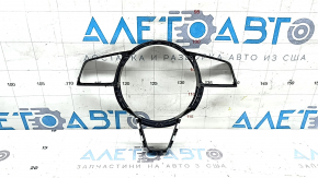 Audi A4 B9 20-25 Steering Wheel Cover, Gloss Black