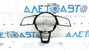Audi A4 B9 20-25 Steering Wheel Cover, Gloss Black