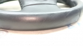Bare steering wheel Audi A4 B9 20-25 leather, gray, scratches, no buttons, no paddle shifters, no overlay