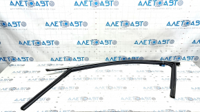 Front left glass seal with molding for Audi A4 B9 17-25 chrome, torn
