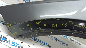 Front left wing Volvo XC90 16-23 T5, T6 aluminum, graphite 714, made