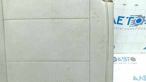 Rear seat cushion, 2nd row, left, VW Tiguan 18-21, gray leather, perforated, wrinkled, dry cleanable