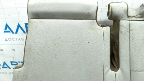 Rear seat cushion, 2nd row, left, VW Tiguan 18-21, gray leather, perforated, wrinkled, dry cleanable