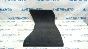 Front right floor mat for Audi A4 B9 17-19, cloth, gray, dry-cleanable