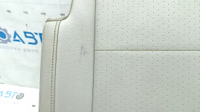 Rear seat cushion, 2nd row, right, VW Tiguan 18-21, gray leather, perforated, dry-cleanable