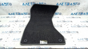 Front right floor mat for Audi A4 B9 17-19, cloth, gray, dry-cleanable