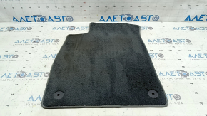 Front left floor mat for Audi A4 B9 20-25, cloth, gray, dry-cleanable