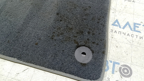 Front left floor mat for Audi A4 B9 20-25, cloth, gray, dry-cleanable