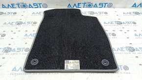 Front left floor mat for Audi A4 B9 20-25, cloth, gray, dry-cleanable