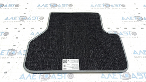 Rear left interior mat for Audi A4 B9 20-25, cloth, gray, dry-cleanable