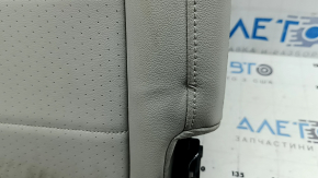 Rear seats, 2nd row, left, VW Tiguan 18-21, gray leather, perforated, dry-cleanable