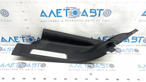 Rear left inner door sill plate for Volvo XC90 16-23 with backlight, black, scratches