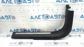 Volvo XC90 16-23 black front left inner door sill with illuminated chrome insert, scratches