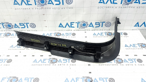 Volvo XC90 16-23 black front right inner door sill with illuminated chrome insert, scratches