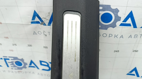 Volvo XC90 16-23 black front right inner door sill with illuminated chrome insert, scratches