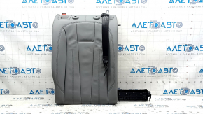 Right rear seat backrest for Audi A4 B9 20-25, gray leather, with belt, without armrest