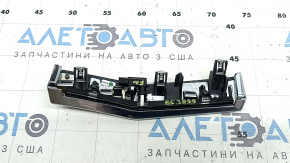 Left front panel trim for Volvo XC90 16-23, wood-like, glossy, backlit, scratches