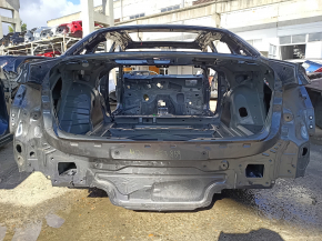 Audi A4 B9 17-20 rear panel, 2 parts, on the body, graphite