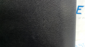 Door trim panel rear left Volvo XC90 16-23 black leather, wood insert, without curtain, scratches, tears