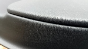 Door trim panel front left Volvo XC90 16-22 black leather, wood insert, broken fastener, scratches